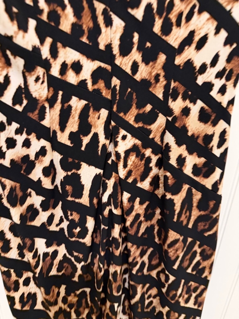 Cache Leopard-Print Sleeveless Dress in Black & Brown - Picture 6 of 6